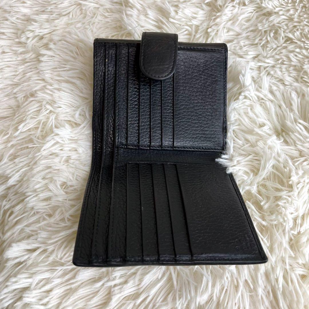 人気✨GUCCI Wホック財布　インターロッキング GG レザー　二つ折り財布