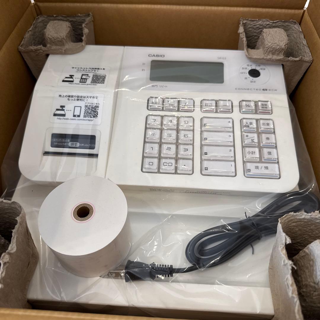 送料無料！カシオ 電子レジスター SR-G3-EX-WE 新品未使用