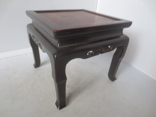 R7/07/2-3　唐木　四方高卓　香炉台　高卓　花台