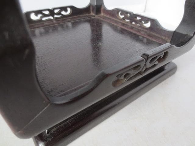 R7/07/2-3　唐木　四方高卓　香炉台　高卓　花台