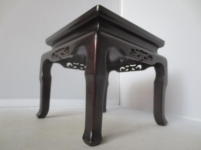 R7/07/2-3　唐木　四方高卓　香炉台　高卓　花台