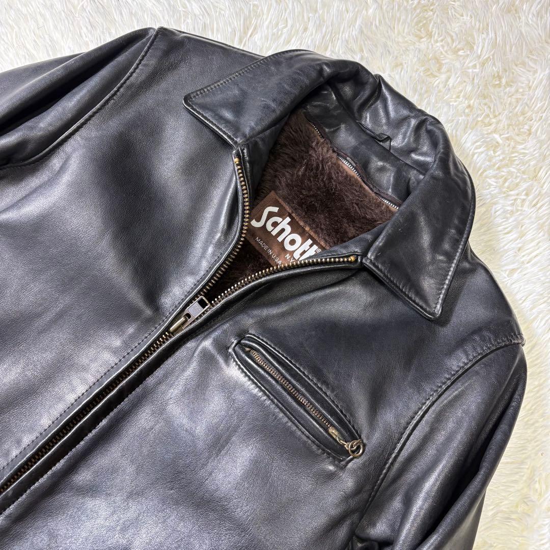 人気⭐️schott ショット　シングルライダーズ　レザージャケット　インナー付