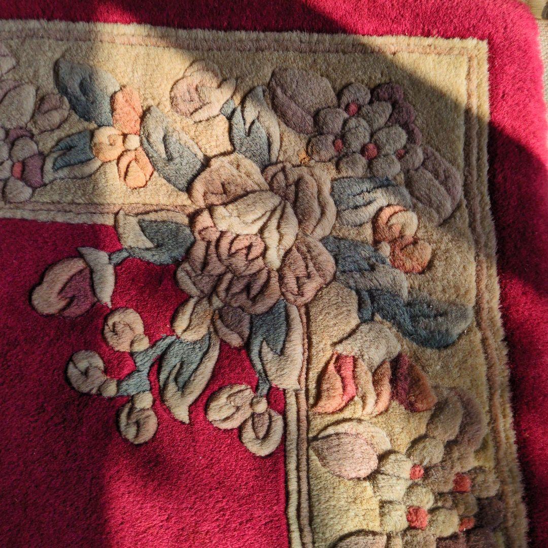 ★1/31まで 期間限定 値下げ！早いもの勝ち★緞通 段通 肉厚約2cm 絨毯