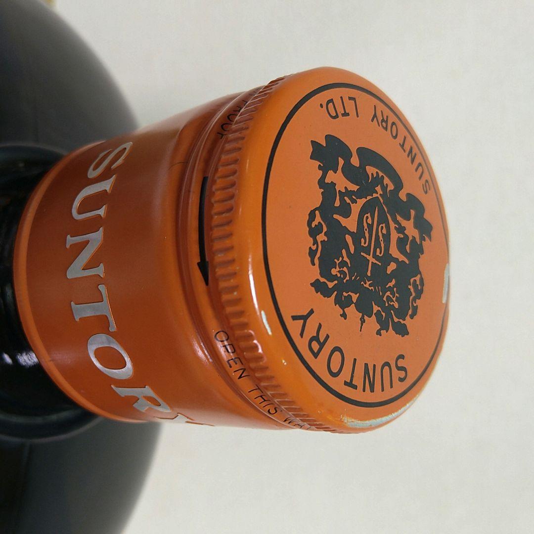 A553 サントリーオールド4L木製台座 ブランコ空瓶 ウイスキーオブジェ