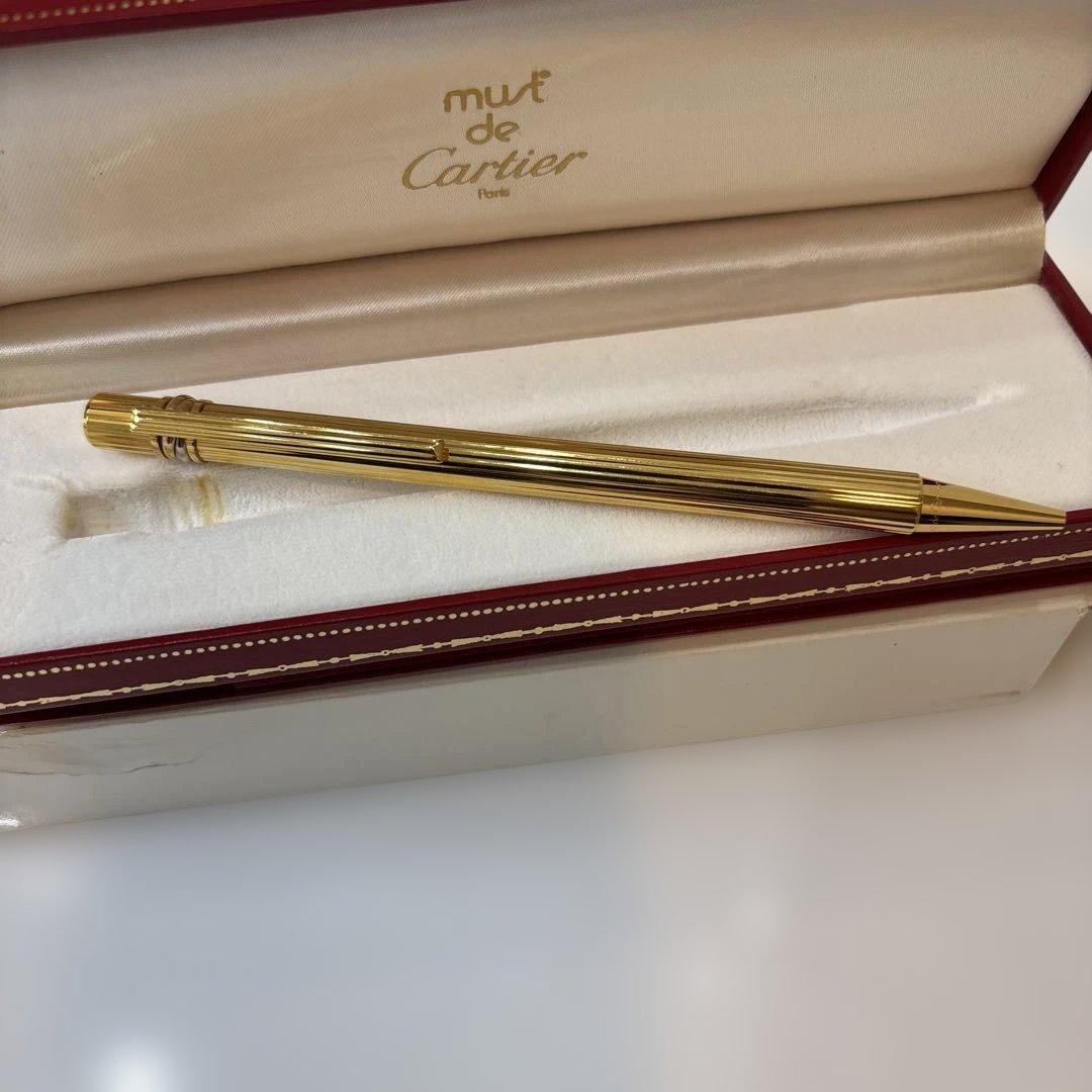 匿名発送　Cartier カルティエ トリニティ ツイスト式ボールペン ゴールド