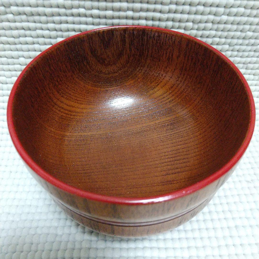 手に馴染む♪ひさご型の 特選 汁椀揃 うるし塗装 5客