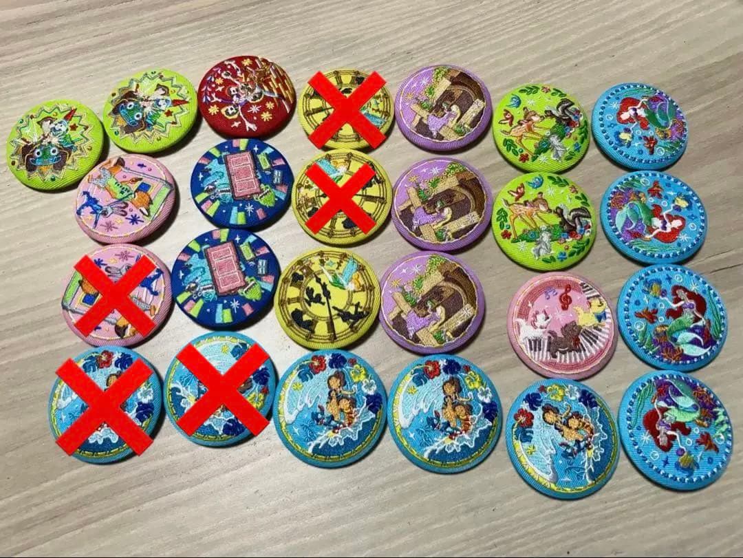 Disney 刺繍缶バッジ 第2弾