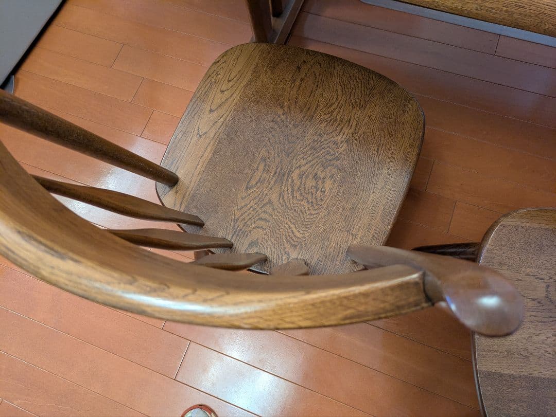 美品　旧大塚家具 木製オーバルダイニングテーブル 165×90×70 cm