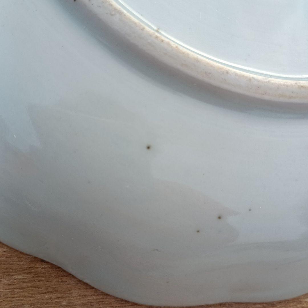 4075)古伊万里　染付皿　1枚　20cm