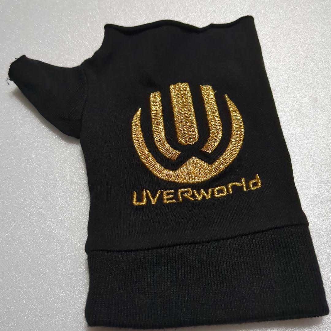 UVERworld 指なしグローブ ブラック　初代ゴールド　復活ver.