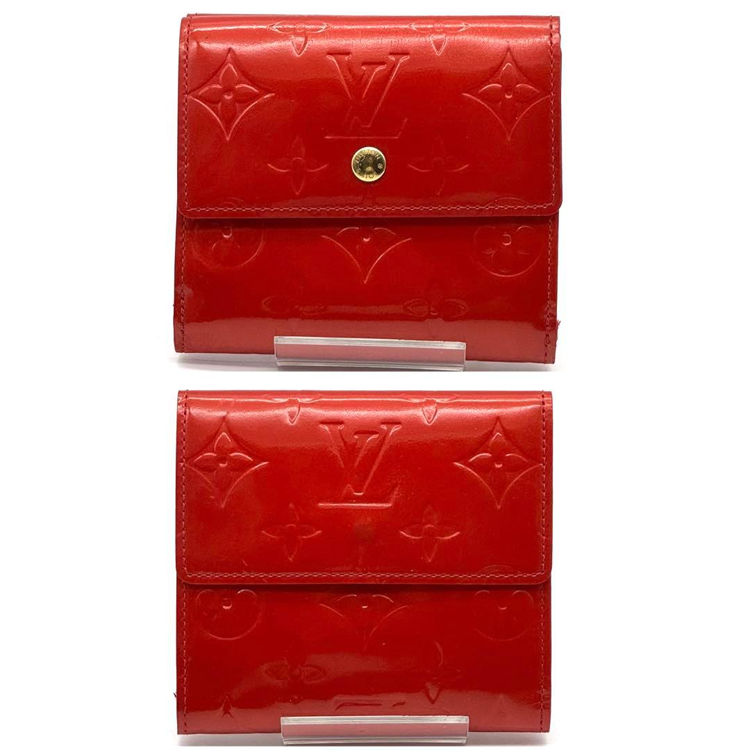 ルイヴィトン モノグラム ヴェルニ ポルトモネ ビエ カルトクレディ 折り財布