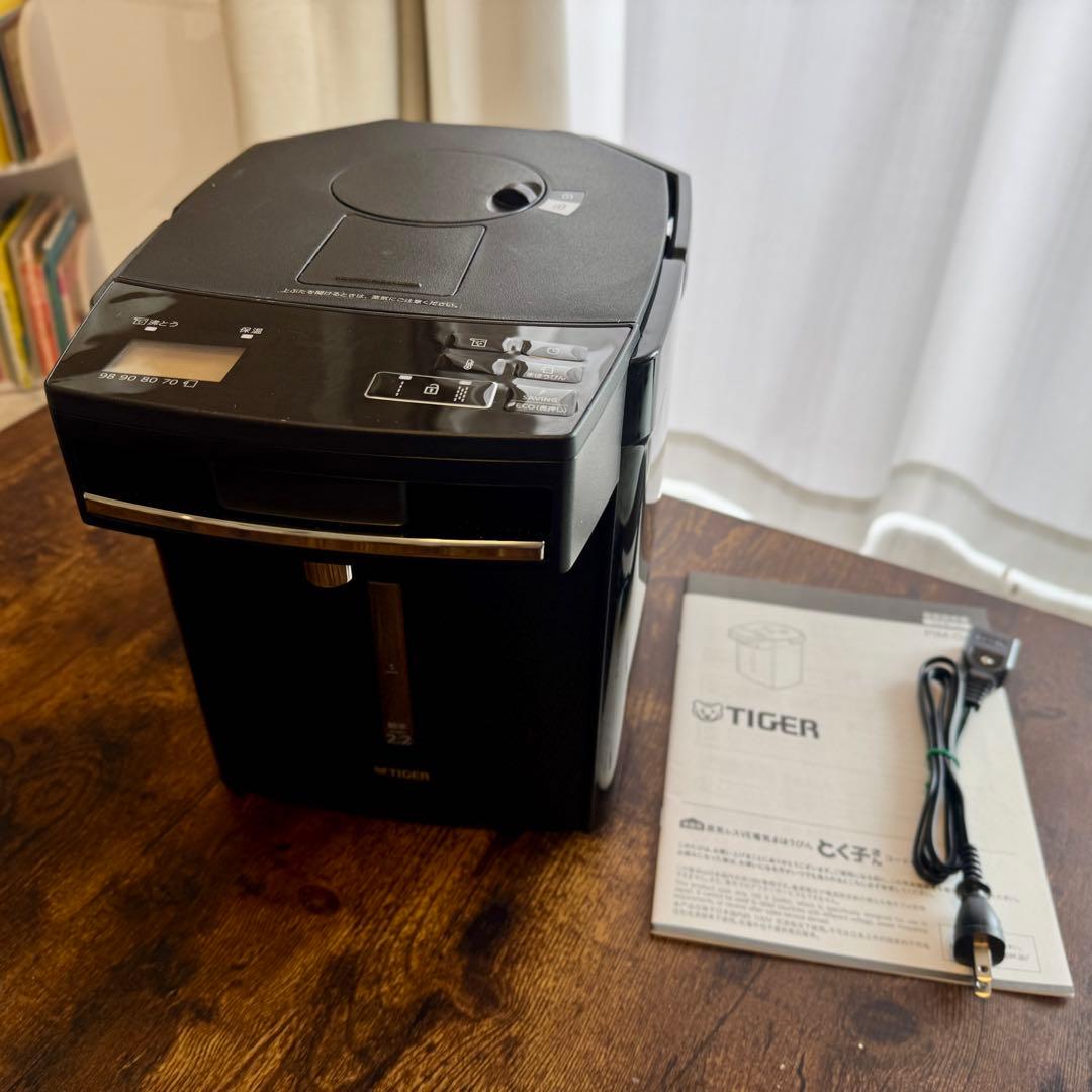 TIGER 電気ポット 2.2L ブラック/ PIM-G220