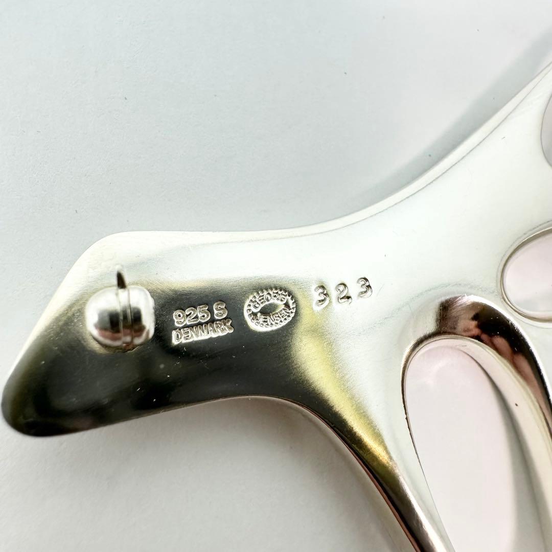   323 エナメル　シルバーブローチ　925S