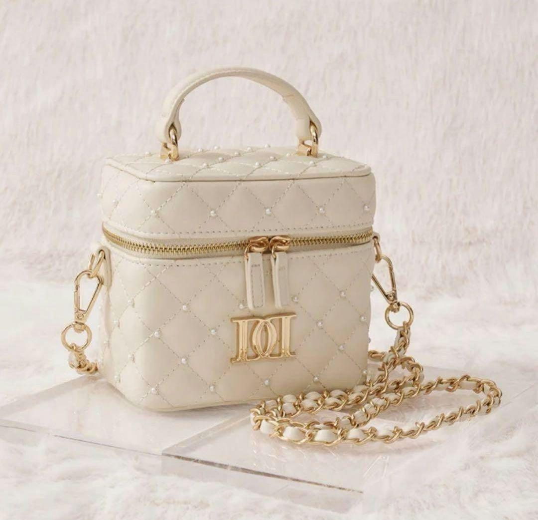 Darich キルティングパールスクエアミニバッグ IVO