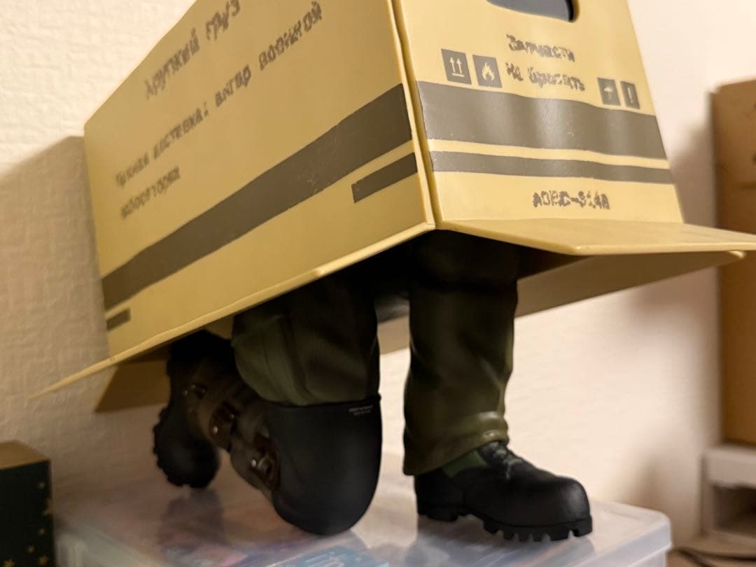 一番くじ　メタルギアソリッド A賞　ダンボール潜入ティッシュケース