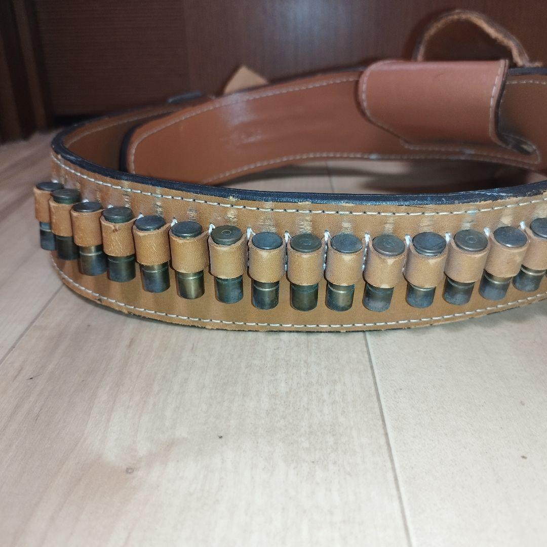 東京CMC ウエスタン ガンベルト ホルスター　飾り弾18個 本革 レザー