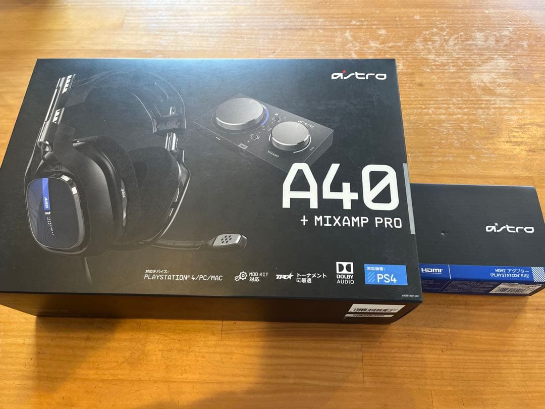 ASTRO A40 ヘッドセット MixAmp ➕HDMIアダプターps5