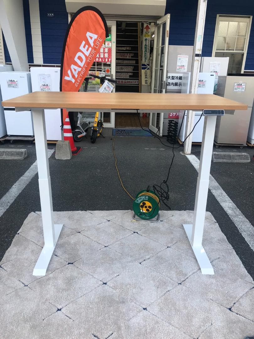 昇降式デスク FLEXISPOT 幅140×奥行70×高さ72～120cm