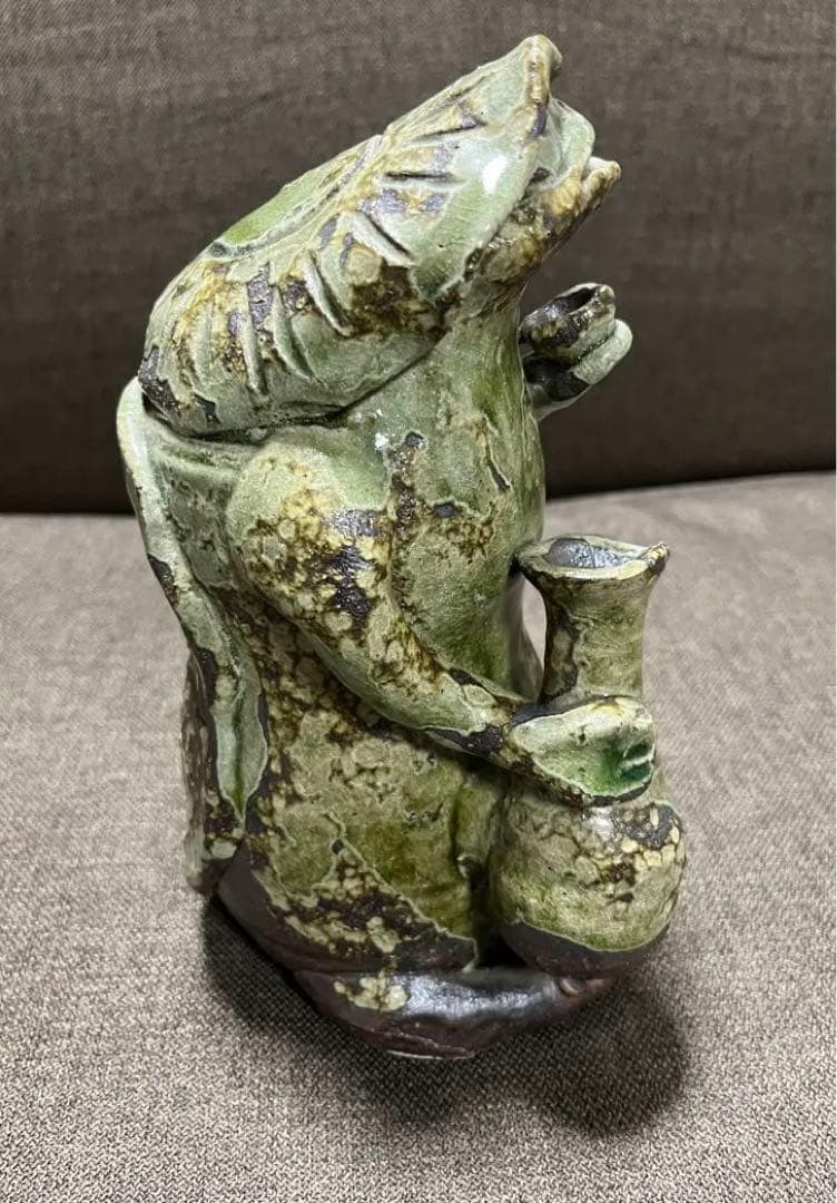 【信楽焼】カッパ夫婦　縁起物　陶器