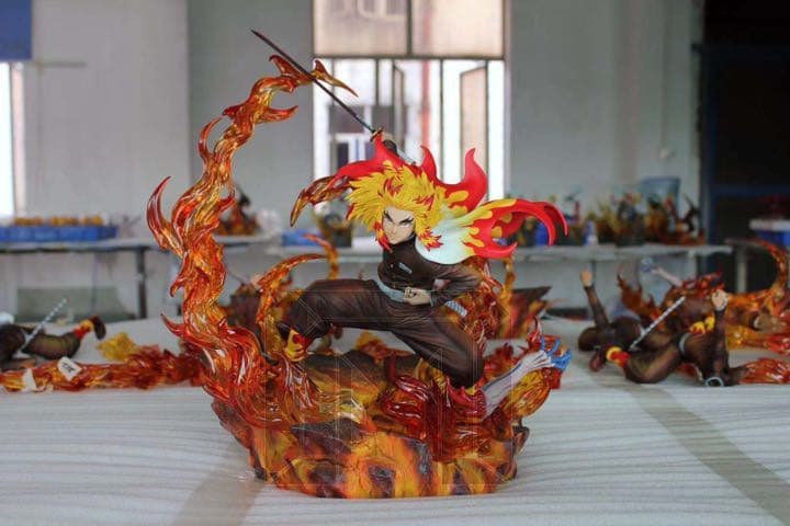 人気　鬼滅の刃　フィギュア　殿堂スタジオ　炎柱　劇場版　煉獄杏寿郎　　海外限定