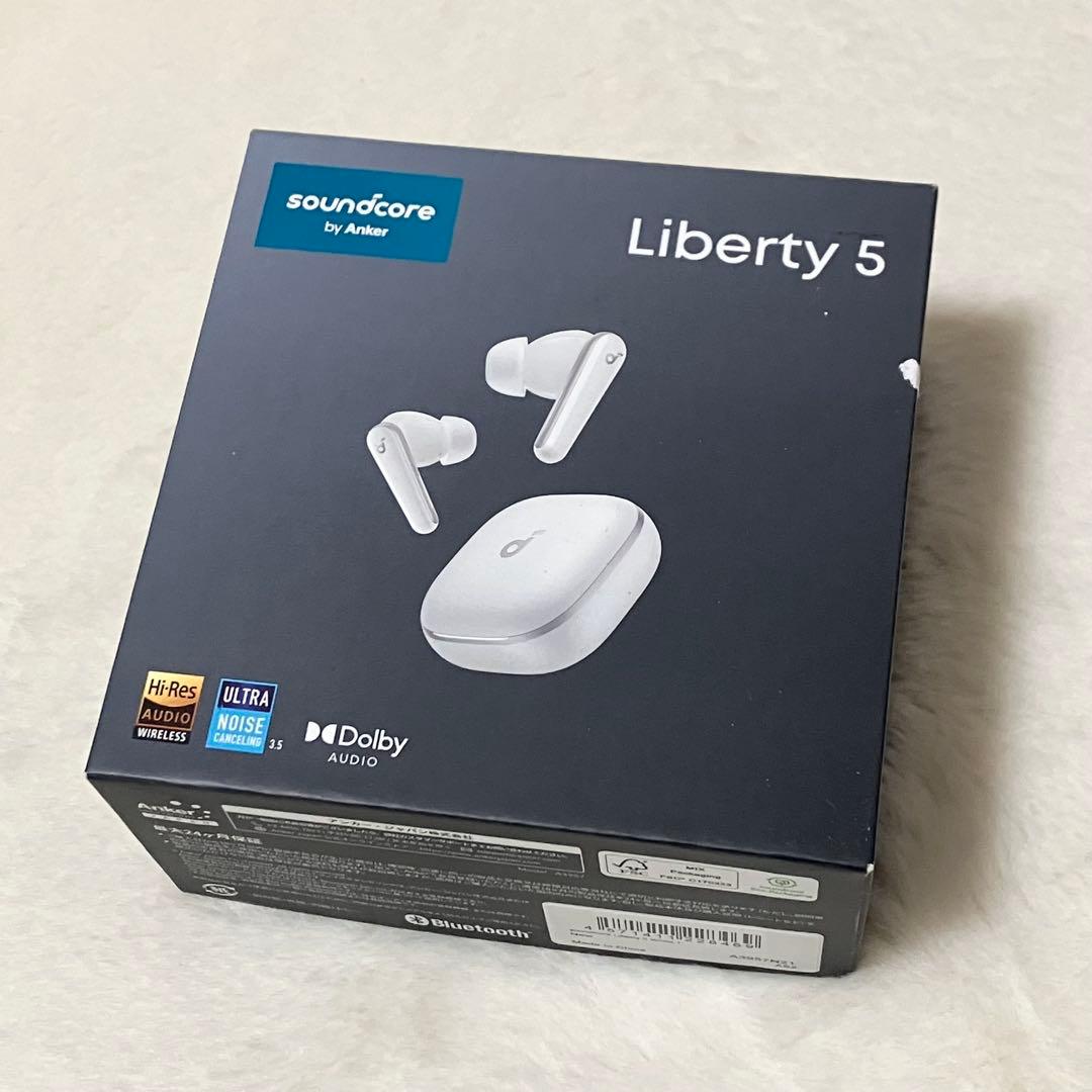 極美品 Anker Soundcore Liberty 5 ホワイト イヤホン