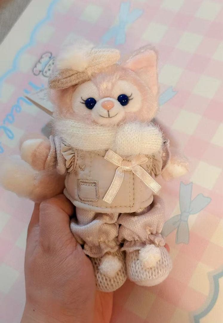 【お顔厳選】新作　上海ディズニー　バースデー　リーナベルぬいぐるみSSサイズ