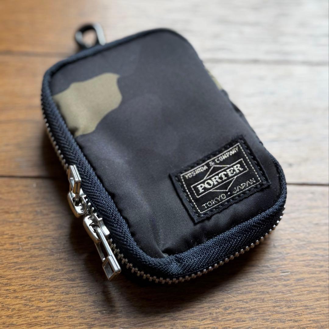 極美品 PORTER カモフラージュ キーケース