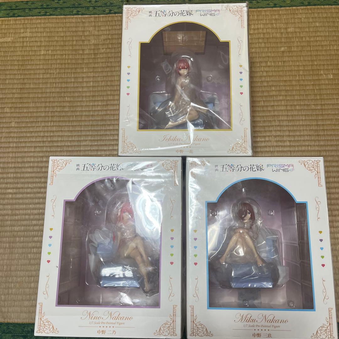 ★五等分の花嫁　中野一花　二乃　三玖1/7スケールフィギュア　3種セット