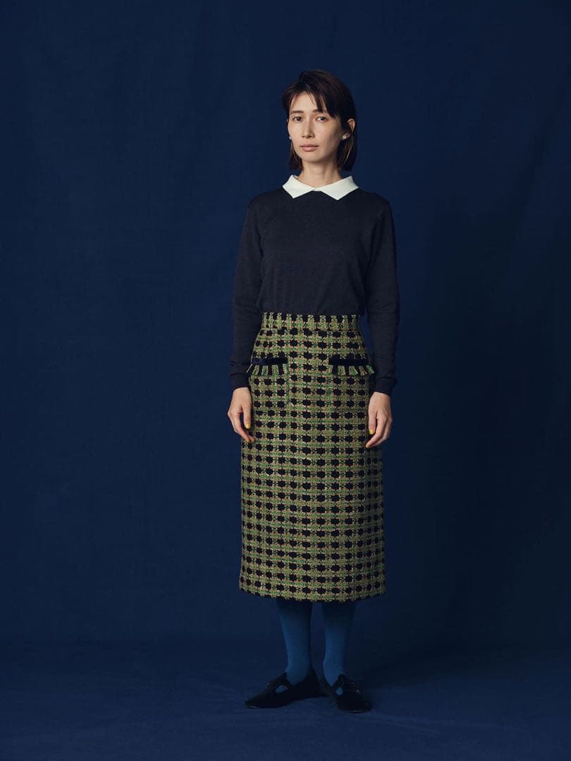 ほぼ日 ツイード ポケットスカート 生地の可能性