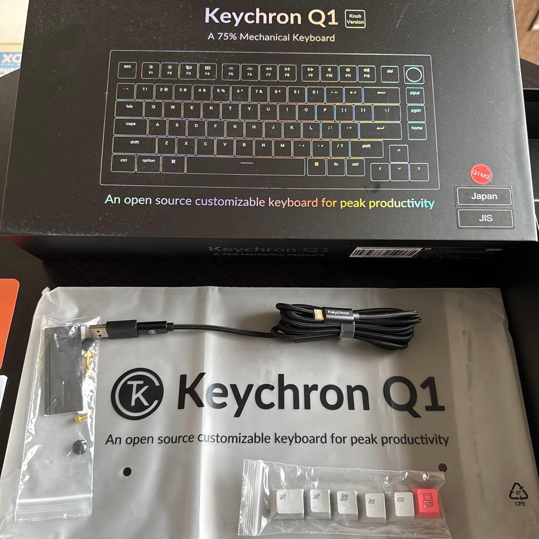 Keychron Q1 QMK メカニカルキーボード ノブバージョン JIS配列