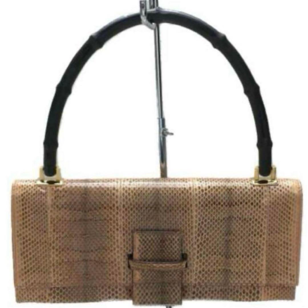 グッチ GUCCI バンブー 001・4055 パイソン×レザー バッグ