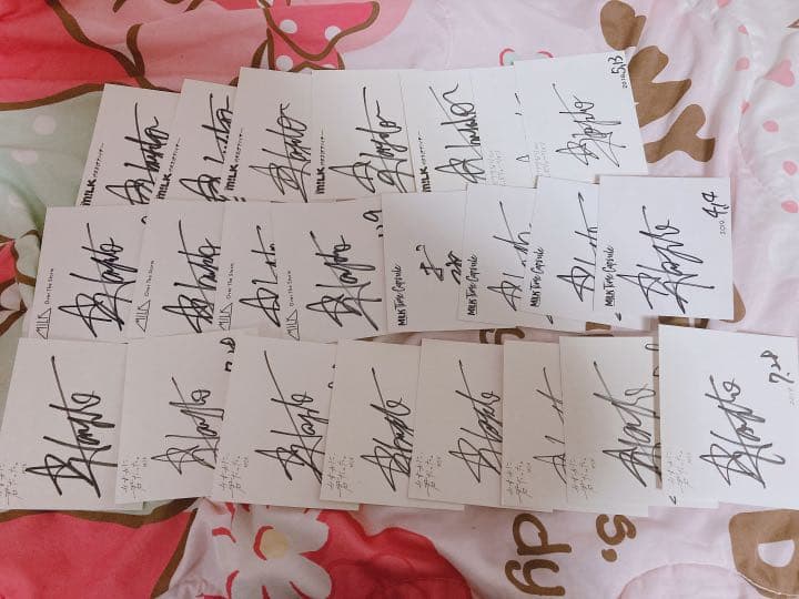 M!LK キャラアニ 佐野勇斗 板垣瑞生 サイン