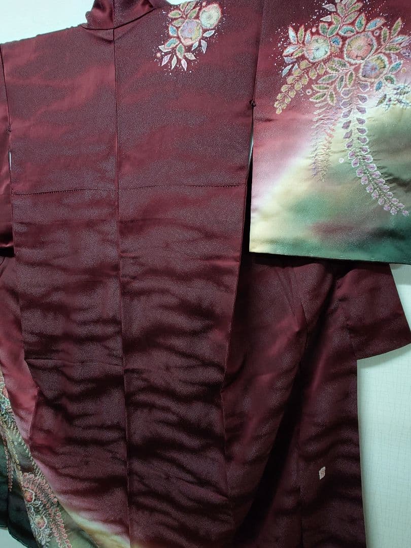 ママさん専用　着物(正絹)　訪問着　辻が花 　新品未使用　No,8