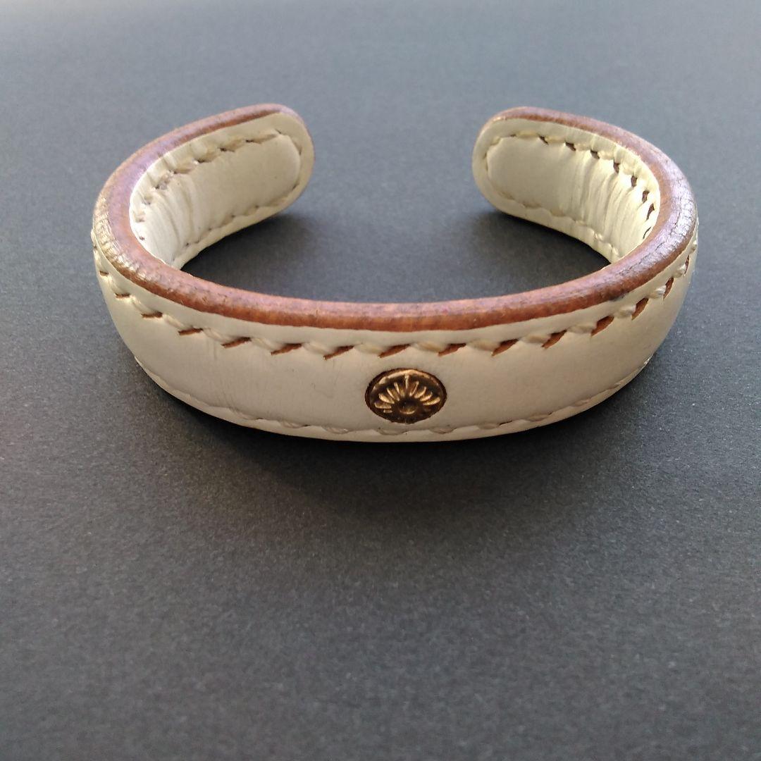 アリゾナフリーダム Arizonafreedom ホワイトレザーバングル K18