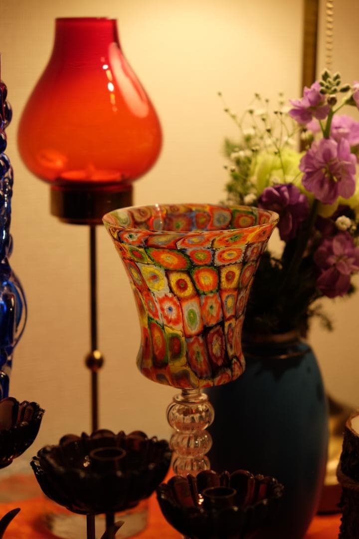 吹きガラス ワイングラス 民藝/茶碗/江波冨士子/黒木国昭/藤田喬平/舩木倭帆