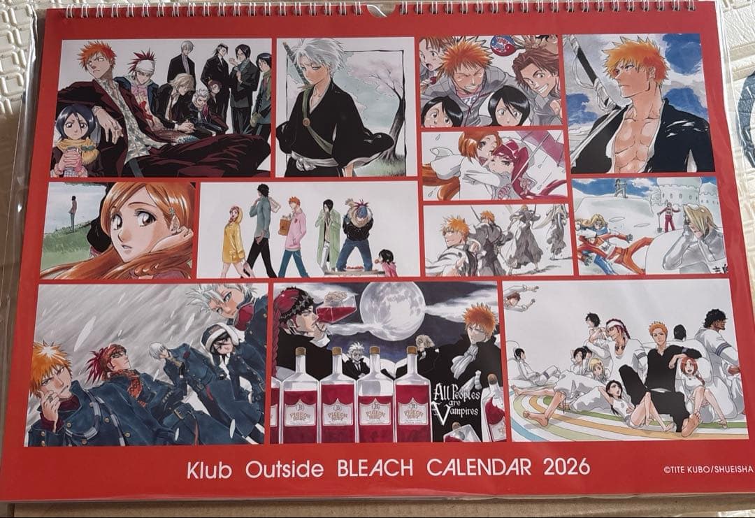カ*侍様 久保帯人 KlubOutside カレンダー 2026 ブリーチ
