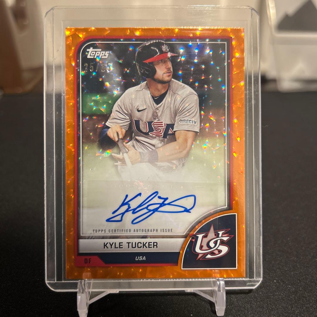 カイルタッカー　WBC 東京シリーズ アメリカ代表　直筆サインカード　ドジャース