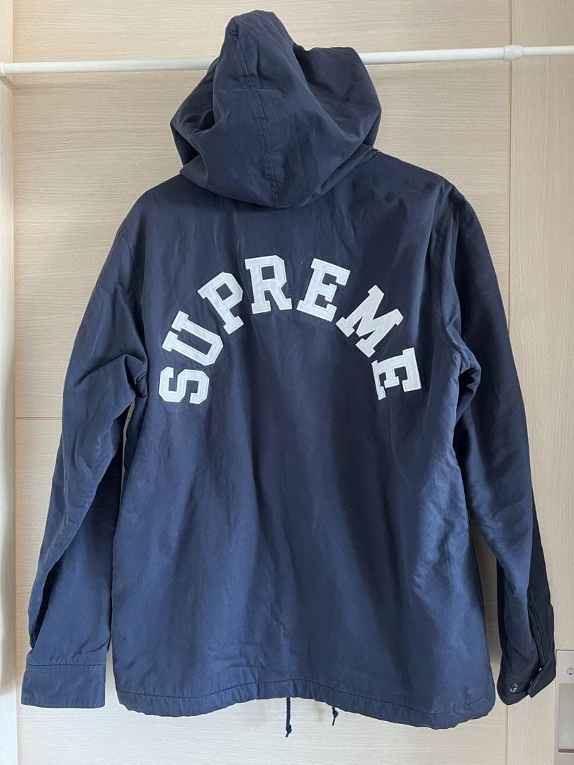 Supreme ネイビー ジャケット CHAMPION XL