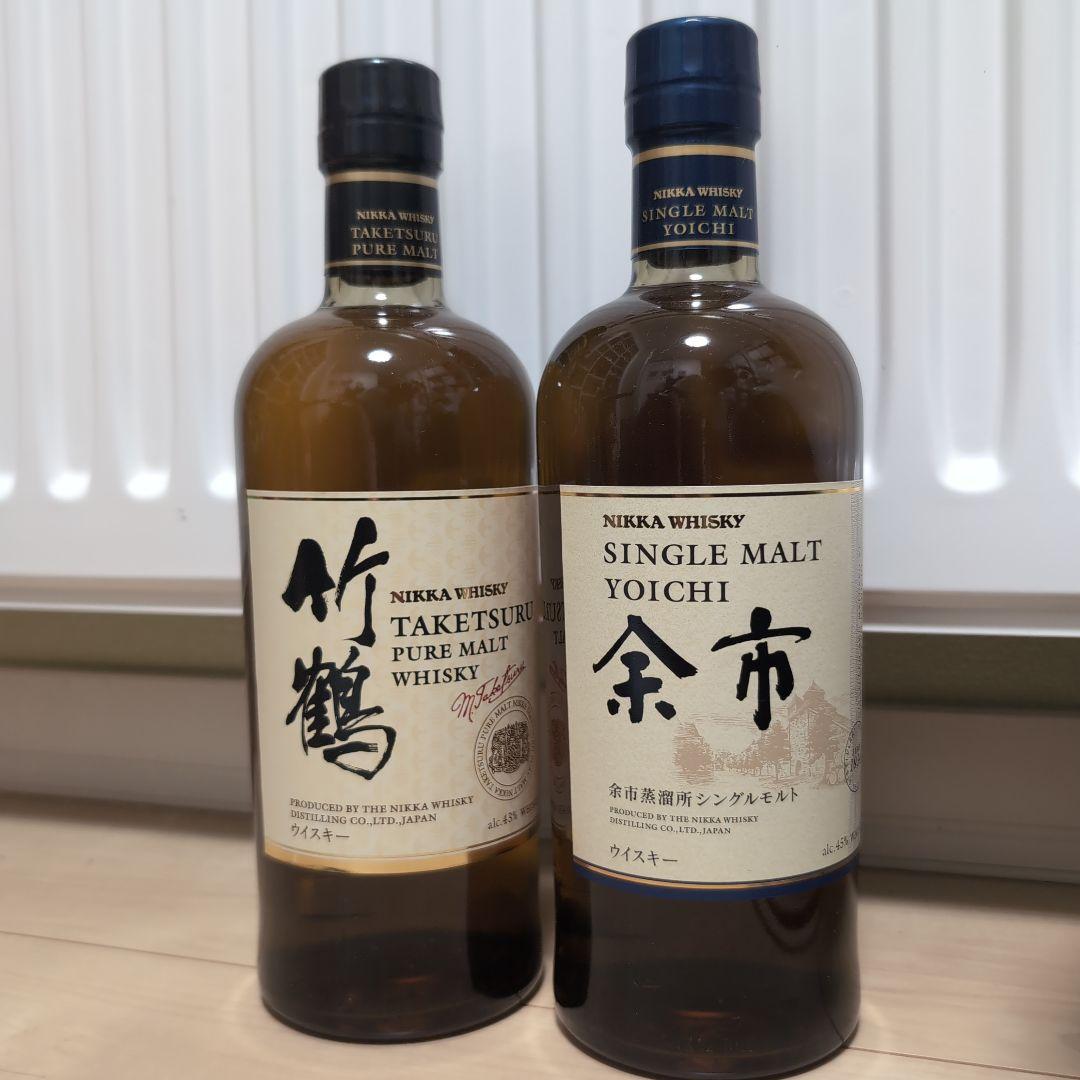 ニッカウィスキー 竹鶴ピュアモルト 余市シングルモルト