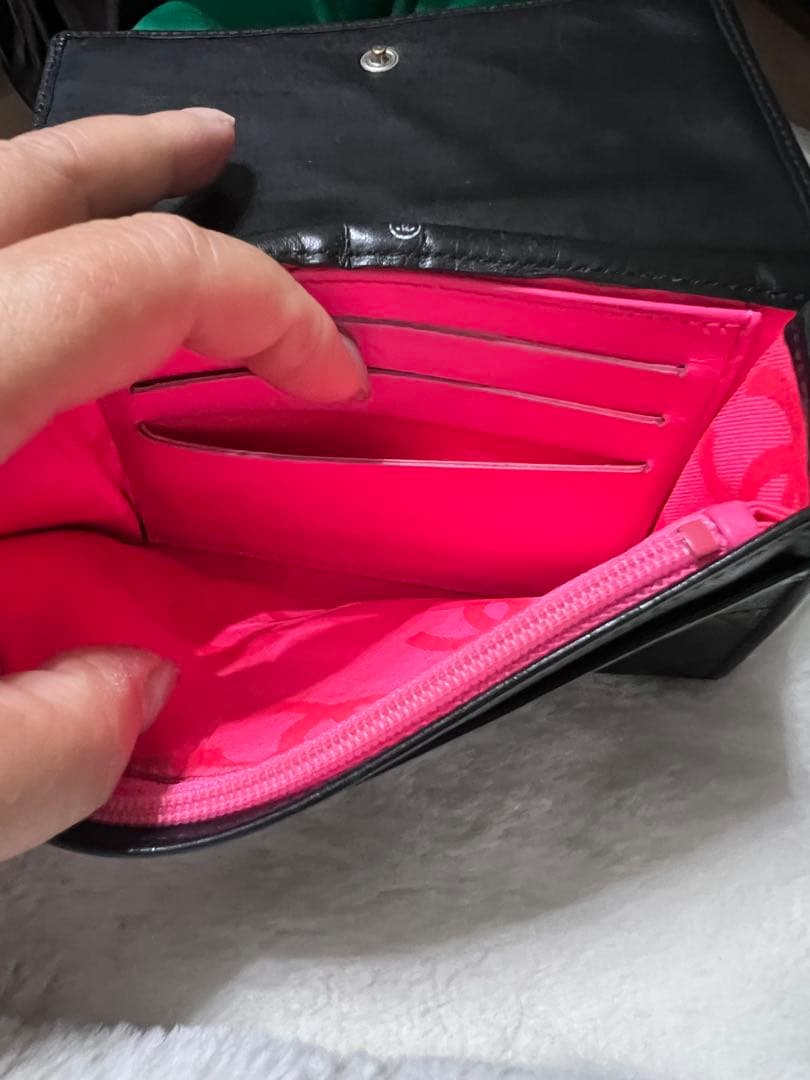 シャネル カンボンライン マトラッセ 二つ折り財布