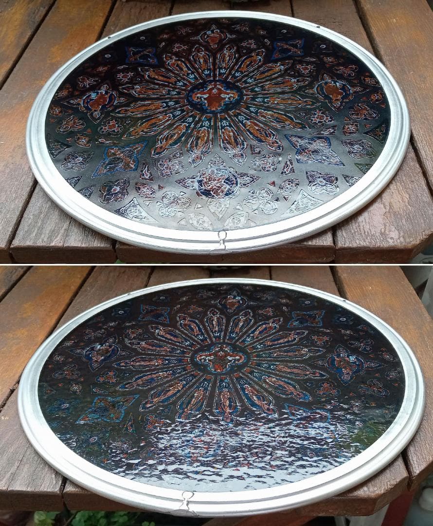 大判セント・ジョン・ザ・ディヴァイン大聖堂ステンドグラス バラ窓グラスマスターズ