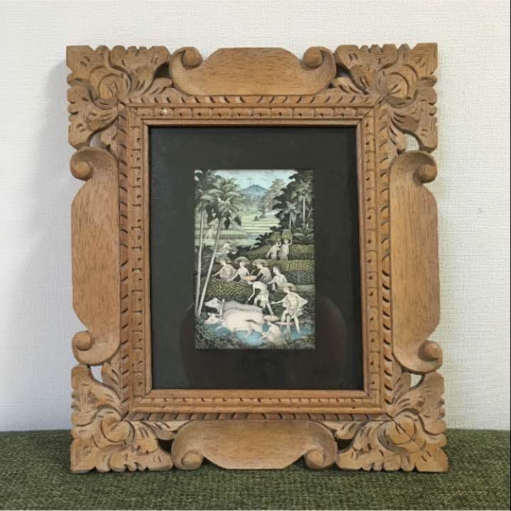 バリ島  絵画［農作業］