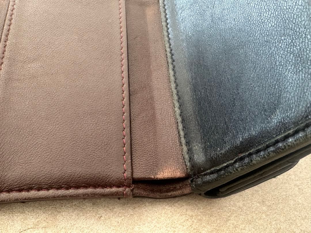 Chanel ブラック キルティング 三つ折り財布