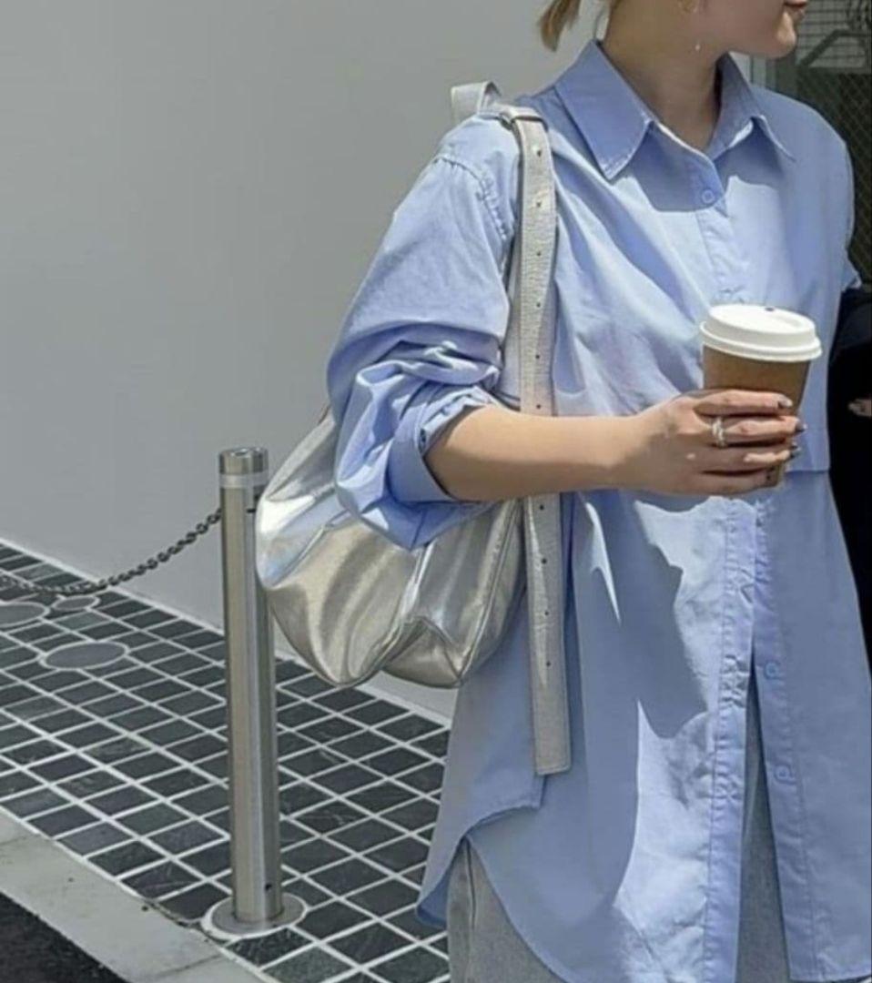 極美品✨ear PAPILLONNER　 スワローマチショルダー　本革 シルバー