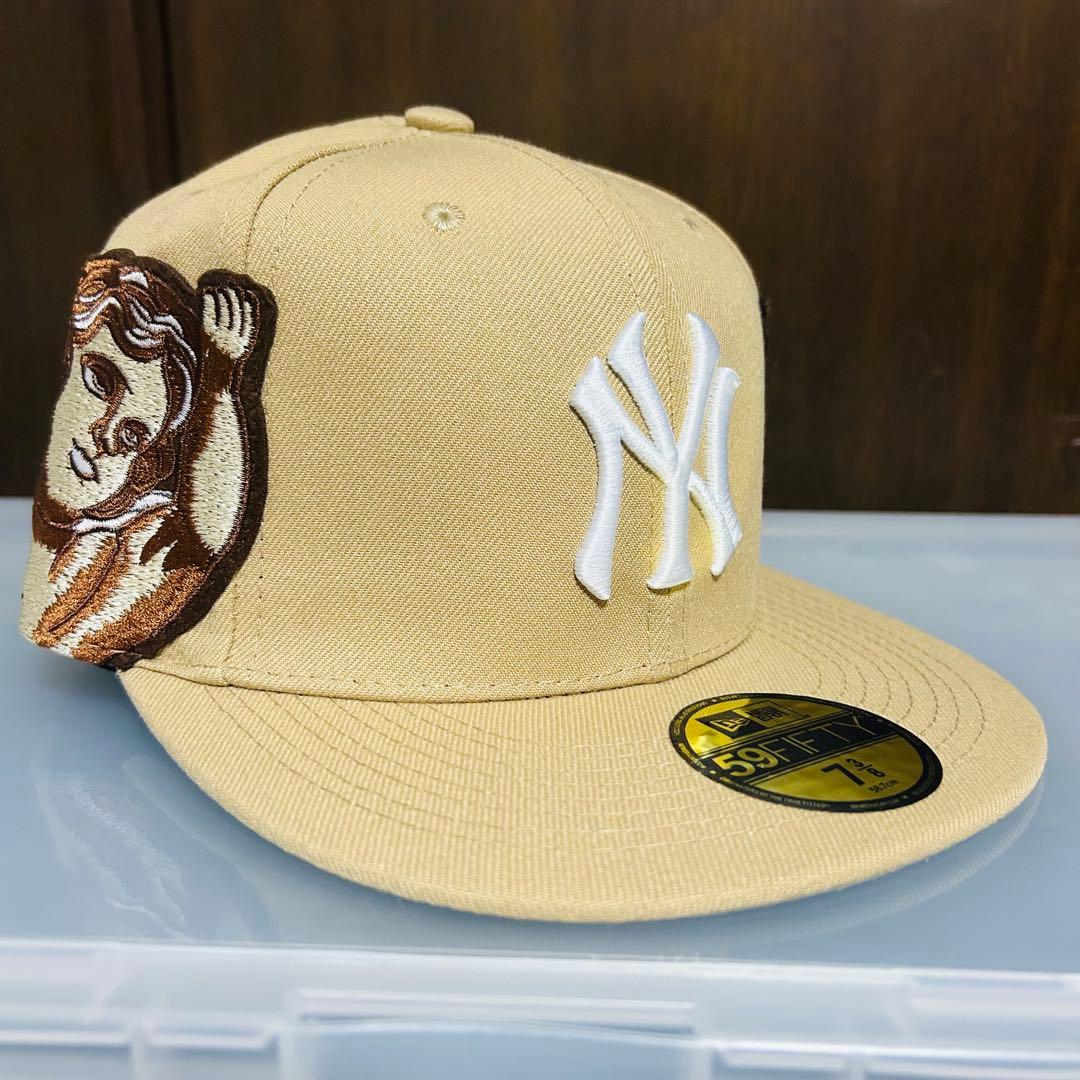 r*様 新品　New Era 59FIFTY ベージュキャップ 天使刺繍