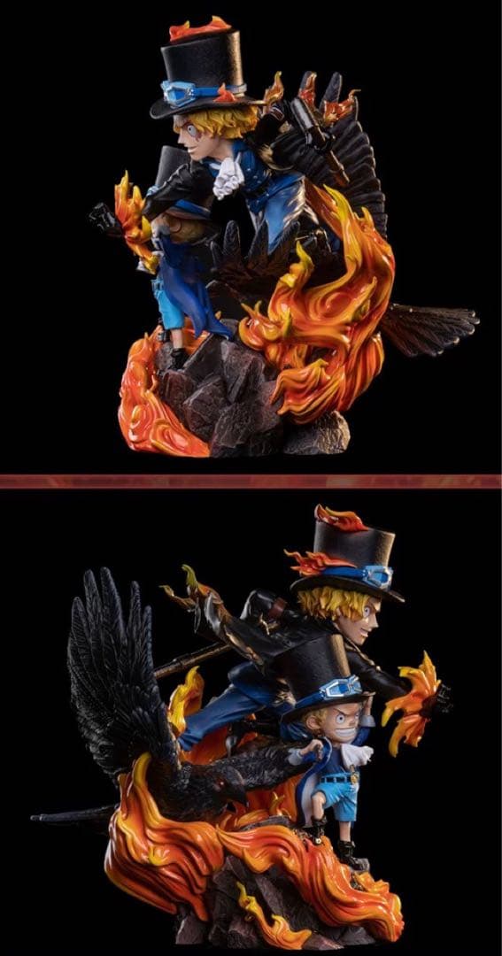 【新品】ワンピース ルフィ エース サボ 3体セットフィギュア ガレージキット