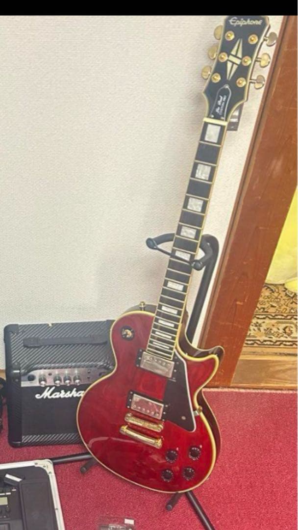 epiphone レスポール　ワインレッド　ギグバック付き