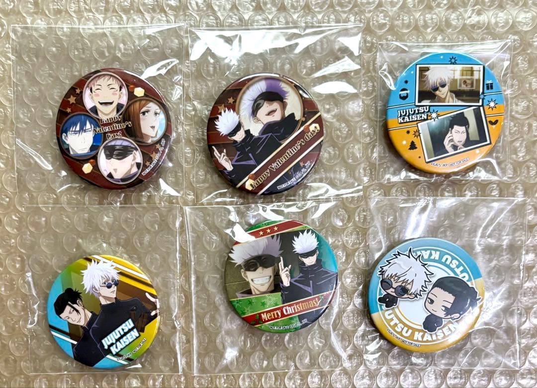 呪術廻戦　五条悟　缶バッジ　プリロール　限定　まとめ売り　6点　希少