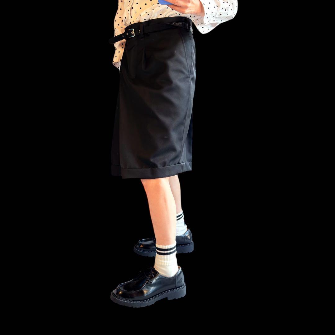 コムデギャルソン黒キュロットパンツ