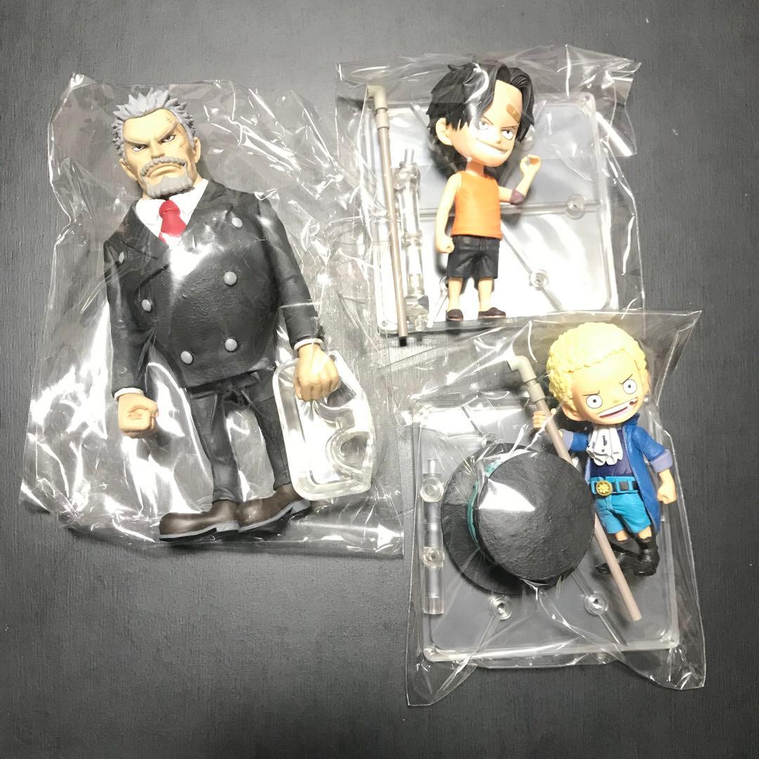 ワンピース フィギュア まとめ売り ルフィ エース サボ ガープ 夢の一枚絵